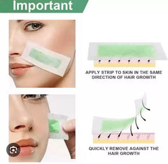APK Facial Wax strips - 10Pcs