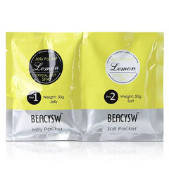 BEACYSW Foot Soak Powder Jelly Pocket Spa Pedicure Set