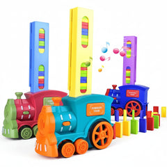 Domino Train Toy Sound Automatic Domino Train Set - 60 Piece