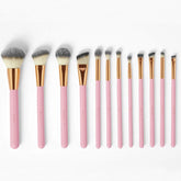 BH Cosmetics - Pink Studded Elegance - 12 Piece Brush Set