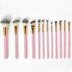 BH Cosmetics - Pink Studded Elegance - 12 Piece Brush Set