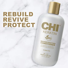 CHI Keratin Reconstructing Conditioner, Paraben Free, For All Hair Types - 355ml