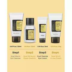 COSRX - All About Snail Trial Kit - 4 Pcs Set - Made in Korea