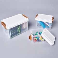 3Pcs Set Multi Purpose Stackable Storage Box Organizer