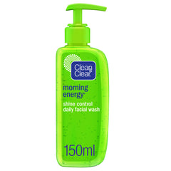 Clean & Clear Morning Energy Shine Control Daily Facial Wash, Oil-Free - 150ml