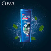 Clear Men Triple Anti-Dandruff Cool Black Shine Shampoo - 80ml