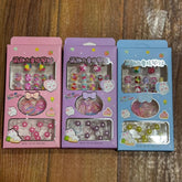 Cute Artifical Nails,2 bracelets & Hair rubber For Kids