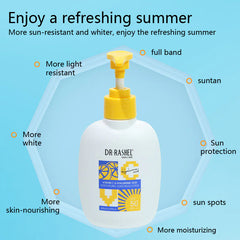 DR.Rashel Vitamin c & hyaluronic acid moisturizinng sunscreen loiton SPF50 - 180ml