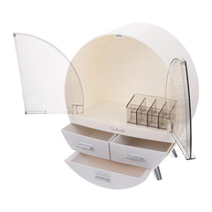 Oval Shaped Cosmetic Organizer
