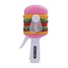 Mini Handheld Fan Designed - Hamburger