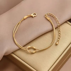 stainless steel Dainty Knot Bracelet - Each