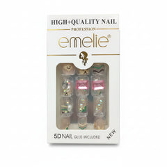 Emelie 5D Artifical Nails With Nail Glue