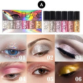 Flare Glitter Eye Shadow - 6Pcs