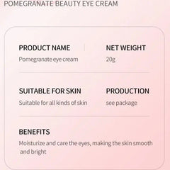 SADOER Pomegranate Fresh Brightening Eye Cream - 20g