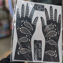 Full Hand Mehndi Stencil Design