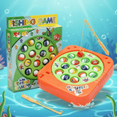 Battery-Operated Rotating Fishing Game Toy for Kids & Toddlers - 15 Fish