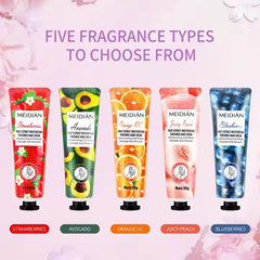 Meidian Fruit Extract Moisturizing Perfumed Hand Cream Set - Pack of 5