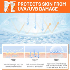 Disaar Whitening Sunscreen Cream SPF 60 – Brightening & Protective Daily Sunblock - 80g