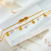 Stainless Steel Infinite Star Charm Bracelet - Each