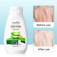 Sadoer Aloe Vera Bath Salt Deep Cleaning Gentle Exfoliator - 430g