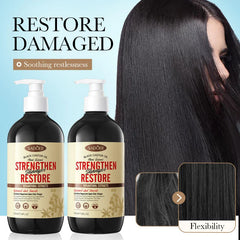 SADOER Black Castor Oil Strengthen Shampoo - 500ml