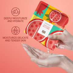DSU Crystal Red Pomegranate Soft Moisturizing Facial Mask - Each