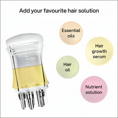 Transparent Hair Oil Applicator & Scalp Massager