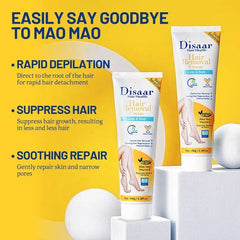 Disaar Vegan Inhibit Hair Removal Cream for Sensitive Skin - 100g