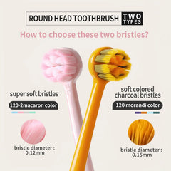 Plastic Plain Stellar Round Head Toothbrush - Each