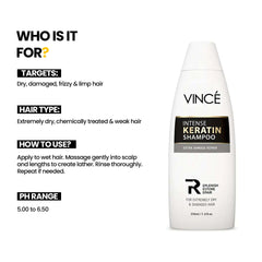 VINCE Intense Keratin Shampoo - 460ml