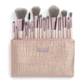 BH Cosmetics Lavish Brush Set With Cosmetic Bag - 15 Pcs