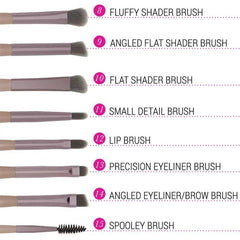BH Cosmetics Lavish Brush Set With Cosmetic Bag - 15 Pcs