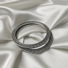 Alfirk Round Oxidised Bangle - Each Set