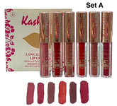 Kashee's 6 Pcs Matte Lipgloss Set