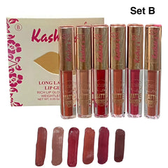 Kashee's 6 Pcs Matte Lipgloss Set