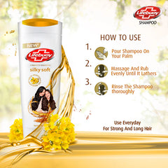 Lifebuoy Silky Soft Milk Protein + Mustard Oil Strength Shampoo 370ml