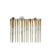 Glamorous Face 15-Piece Eye & Face Makeup Brush Set – Professional Brushes for Flawless Application