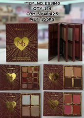 Mocallure 4 in 1 Red Mini beauty book palette