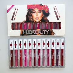 Huda Beauty Matte Gloss - 12 Pcs