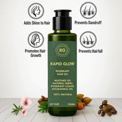 Rapid Glow Rosemary Hair Oil - 100ml