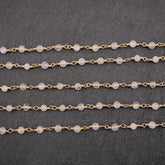 Rosary Style Beaded Chain Permanent Bracelet