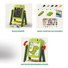 Artist Easel Drawing Board for Kids Dual Sided Magnetic with Painting Accessories