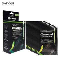Sadoer Charcoal Whitening Face Mask – Pack of 10