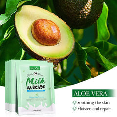 Sadoer Hydrating and Moisturising Hydro Boost Milk Avocado Sheet Mask - 30g