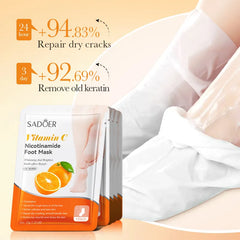 Sadoer Vitamin C Nicotinamide Moisturizing Foot Mask 35g