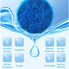 Blue Automatic Toilet Cleaner Stain Remover - 10 Tablets