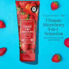 Vibrant Beauty Strawberry 3in1 Scrub-Mask-Wash - 200ml