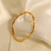 Stainless Steel 316L Bamboo Bangle