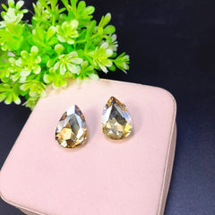 Drop stone stud Earrings