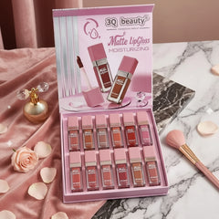 3Q Beauty Matte Moisturizing Lip Gloss – Pack of 12